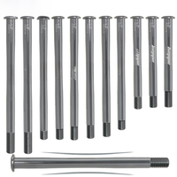 AliExpress heppe HEPPE MTB Road Bike Titanium Thru Axle Ultra Light Bike Axle 12x142 12x148 Rear Hub Thru Axle Bike Fork 12x100 12x110 Shaft