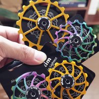 AliExpress mi Xim 2021 New Bicycle Ceramics Rear Derailleur 14T 15T 16T 17T 18T Jockey Wheel Road MTB Guide Bike Ceramics Bearing Bicycle Parts