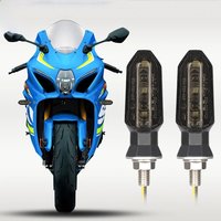 2pcs 8mm Mini Motorcycle LED Turn Signal Lights Amber Flashing Light Blinker Turn Signal lamp 12V Moto Indicator Lamp Accessory