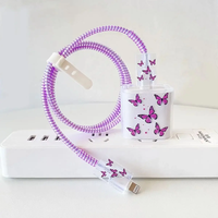 Butterfly Style USB Cable Protection For iphone 11 Pro Max 12 13 14 20W Adapter Protector Cover Shell Charger Case Protective