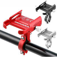 Phone Mount Support Aluminium Alloy Handlebar Mobilephone Support 360 Degree Rotation Shockproof Cycling Equipment