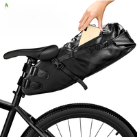 AliExpress NEWBOLER Bike Waterproof Bicycle Saddle Bag Reflective Large Capacity Foldable Tail Rear Bag Cycling MTB Trunk Pannier Black