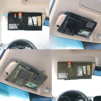 Molle Car Sun Visor Organizer Vehicle Truck Panel Auto Accessories Multi-pocket CD Storage Pouch EDC Tool Holder Bag