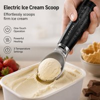 Heated Ice Cream Spoon Rechargeable Adjustable Temperature Ice Cream Scooper Kitchen Gadget for Ice Cream Ball Tool Dessert Shop