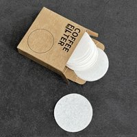 100pcs Espressos White Filter Papers 51mm/58mm Replacement Coffee Papers Round Coffee Filter Papers for Espressos Maker