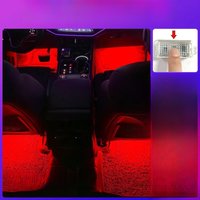 LED Car Interior Footwell Atmosphere Light Voice Control Lamp For Volkswagen VW Transporter Phaeton Eos Scirocco III Accessories