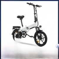 AliExpress isinwheel U3 White Foldable Electric Bike, 35miles Range, Fast Charge, Front Suspension, Easy to Carry, isinwheel E Bike