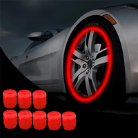 AliExpress Luminous Valve Caps Fluorescent Red Night Glowing Car Motorcycle Bicycle Wheel Styling Tyre Hub Universal Cap Decor 20Pcs