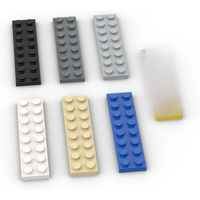 MOC 10PCS 3034 2x8 Board Building Blocks Kit Plate House Castle Bricks Particle Puzzle Idea Toys Children Birthday Xmas Gifts