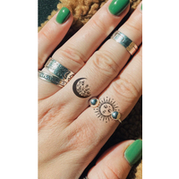 Sun Moon Finger temporary tattoo stickers, magic tattoos, herbal juice tattoos, lasting 1-2 weeks, realistic fake tattoos