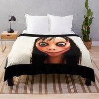 Momo (Creepypasta) Throw Blanket Fluffys Large Soft Beds christmas decoration Blankets