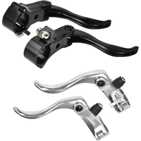 AliExpress Qiilu New 2Pcs Aluminum Alloy 24mm Mountain Bike Disc Brake Handle Level Cycling Accessory Bike Brake Lever Brake Accessories