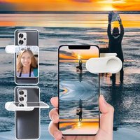 Phone Camera Reflection Mirror Clip Sky Mirror Effect Lens Smartphone Selfie Artifact Reflection Photography Props Kit