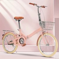 AliExpress TLXT Cross Life Folding Bicycle No Installation Required Ultra-light Portable 20-inch Adult Shock-absorbing And Mountain Bike 2025