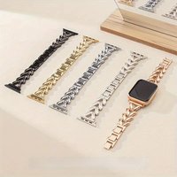 1pc For Apple Watch Band 38mm 40mm 41mm 42mm 44mm 45mm 49mm Women Men, Metal Watch Band Suitable for IWatch Series SE987654321