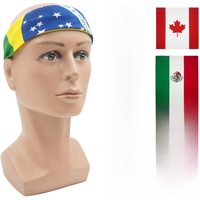 AliExpress Fandana Gear Americas National Flag Square Bandana Haiti Jamaica Brazil Mexico Hip Hop Cycling Neck Scarf Cotton Headwear Hiking Neckerchief