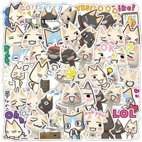 AliExpress Bandai 10/30/50PCS Cute Inoue Toro Stickers Cartoon Cat Meme Sticker Funny Graffiti Decals Luggage Laptop Phone Guitar Bike Kids Toys