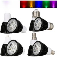 Dimmable LED Lampada 9W 12W 15W GU10 MR16 GU5.3 E27 E14 LED Bulb 110V 220V 12V Led Spotlight Red Blue Green Yellow LED Lamp