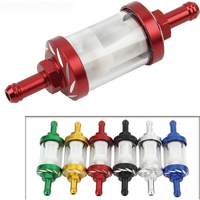 AliExpress PowerMotor 8mm CNC Aluminum Alloy Glass Gas Fuel Gasoline Motorcycle Oil Filter for Dirt Pit Bike 125/140/150/160cc CRF70 90 110 TTR100 110