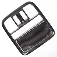 Front Reading Light Panel Cover Trim Kit for Pilot 2019-2022 Accessories ABS Carbon Fiber