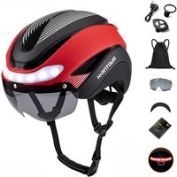 AliExpress Horntour Bicycle Helmet Ride LED Lights Racing Road Bike Helmet Men and Women Outdoor Sports Pro Cycling Bicicleta Safety Cap 