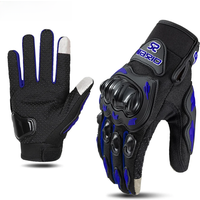 AliExpress MJMOTO Blue Motorcycle Gloves Summer Men Women Motocross Breathable Racing Glove Motorbike Bicycle Cycling Riding Glove Anti-fall Touch