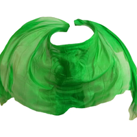 100% Silk Performance Dance Solid Color Light Texture Veil Shawls Women Scarf Costumes Accessories Belly Dance Veils 250cmx114cm