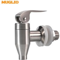 Stainless Steel Beverage Water Drink Dispenser Durable Replacement Push Style Spigot Faucet Food Grade Polished Finished