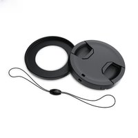 JJC Filter Adapter Lens Adapter Ring for Canon V10 Camera V10 Lens Adapter with Snap-On Lens Cap Kit and Cap Keeper String
