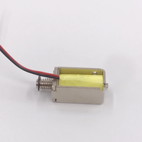 DC3V 5V 6V 12V 10mm*11mm Micro mini Block Solenoid Electromagnet Through push-pull solenoid Stroke 4mm