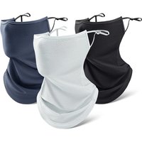 AliExpress ROCKBROS Summer Ice Silk Cycling Face Mask Breathable Anti-UV Bike Face Neck Cover Bandana MTB Road Sports Hanging Ear Scarf