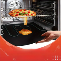 2pcs Oven Liners For Bottom Of Microwave BPA And PFOA Free Oven Mats 16x13 Inch Thick Heavy Duty Non-Stick Mat For Grills BBQ