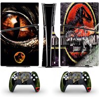 Jurassic Park PS5 Slim Disc Skin Sticker Decal Cover for Console and 2 Controllers New PS5 Slim Disk Skin Vinyl