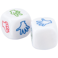 2Pcs Funny Dice Board Games Toy Creative Finger-guessing Game Dice Rock Paper Scissors Game Scissors Stone Family Party Game Toy