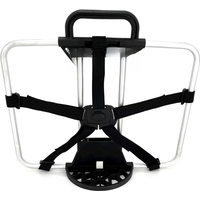 AliExpress NONE Litepro Bicycle Front Racks For Brompton Folding Bike Bags Bracket Backpack Carrier Block Flat Frame Aluminum Alloy 30x38cm