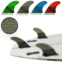 M Tri Fins Surfboard Fins UPSURF FCS 2 Fin G5 Size 3pcs Set Fiberglass Honeycomb Surf Fins For Shortboard/Funboard