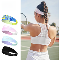 AliExpress NONE WRELS Breathable Sports Headband Sweatband Hair Band Running Cycling Jog Tennis Yoga Gym Sports Workout Hair Accessories