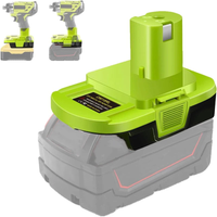 Battery Adapter Use for Ryobi 18V Tools,Converter for Dewalt 20V & for Milwaukee 18V Ll-ion Battery to for Ryobi 18V Drill Tools