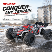 Model Hobby w skali 1/16, zdalnie sterowany monster truck 4x4 | Maksymalna prędkość 50 km/h | Wodoodporny i odporny na warunki terenowe (klasa IPX4) | Pilot zdalnego sterowania 2.4 GHz,