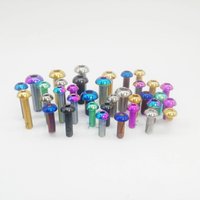 AliExpress Liumeili Titanium Ti Bolts M5 M6 M8X15/20/25mm Allen Key Button Head for Bicycle Motorcycle Fixing Screws