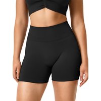 TAYOEA Seamless Yoga Shorts Women High Waist Tummy Control Smile Contour Gym Shorts Scrunch Butt Lifting Sport Shorts Naked Feeling Squat Proof Workout Biker Shorts Fitness Tight Shorts