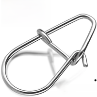 FishTrip Fishing Snap Connector Stainless Steel Fishing Carabiner Duo Lock Snap Quick Change Snap Terminal Tackle