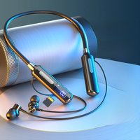 EARDECO 120h Endurance Wireless Headphones With Microphone Bluetooth Headphone Bass Neckband Earphone Wireless Headset Stopwatch