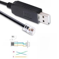 Prolific USB RS232 Serial to RJ10 4P4C Converter Adapter Cable for Meade ETX-125 ETX-90 ETX-70 LXD-75 LX90