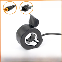 AliExpress NONE Electric Bike 130X Thumb Throttle 24V 36V 48V 60V 72V 3pin Waterproof Connector Ebikes Right/Left Hand Finger Throttle Accessory