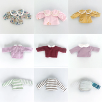 New Ob11 baby clothes BJD White Pink Yellow top gsct shirt pd9 long sleeve hand-made soft pottery clay lady Doll clothes