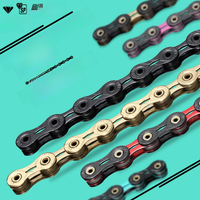 AliExpress NONE Original SUMC 11s Chain Diamond Like Coating 11 Speed Bicycle SX11SL MTB Ultralight Road Bike Chains Full hollow Chainset Parts