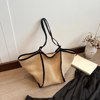 Women's Fashion Versatile Large-capacity Braid Shoulder Bags Designer Straw Woven Summer Beach Bags Ladies Leisure Tote Bag