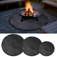 24/32/36 Inch Fire Pit Mat Excellent Fire Resistance Fire Resistant Fire Pad Patio And Deck Protector Survival Emergency Mat