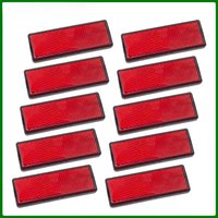 AliExpress 10pcs Self Adhesive Reflector Safety Mark Signal Strip Rear Position Reflective Bicycle Boat Caravan Fence Trailer Gate Post